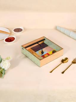 The Home Co - Square Tissue Holder - Mughal Collection
