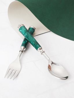The Home Co - Cutlery Set - Green Resin