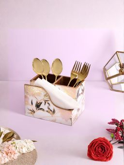 The Home Co - Cutlery Tissue Holder - White