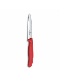 Victorinox - Swiss Classic Paring Knife Wavy Pointed Tip Red