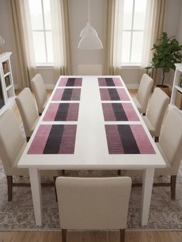 YELONA - Multi-Color Woven Pvc Dining Table Placemat (Pack of 8)