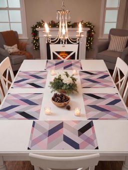 YELONA - Multi-Color Woven Pvc Dining Table Placemat (Pack of 6)