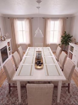 YELONA - Ivory Woven Pvc Dining Table Placemat (Pack of 8)