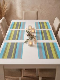 YELONA - Assorted Woven Pvc Dining Table Placemat (Pack of 6)