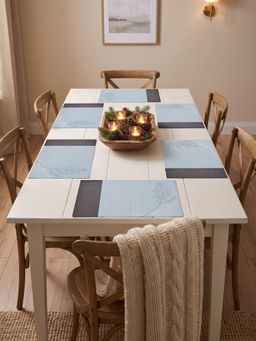 YELONA - Aqua Woven Pvc Dining Table Placemat (Pack of 6)