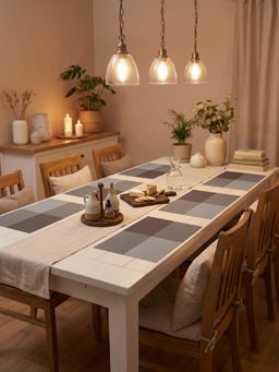 YELONA - Brown Woven Pvc Dining Table Placemat (Pack of 6)