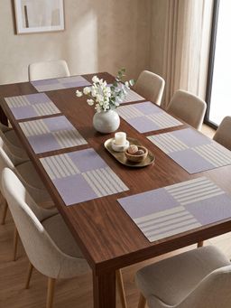 YELONA - Multi-Color Woven Pvc Dining Table Placemat (Pack of 8)