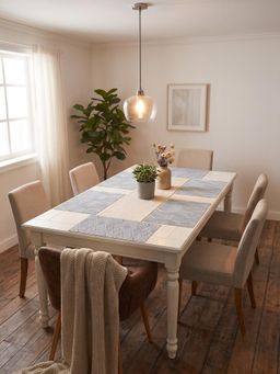 YELONA - Grey Woven Pvc Dining Table Placemat (Pack of 6)