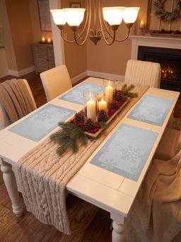 YELONA - Grey Woven Pvc Dining Table Placemat (Pack of 4)