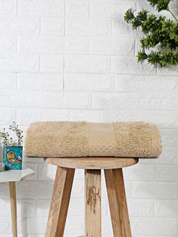 MULBERRY LIVING - Terry Luxe 550 Gsm - 100% Cotton Terry Bath Towel - Brown