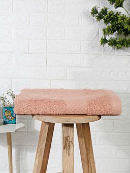 MULBERRY LIVING - Terry Luxe 550 Gsm - 100% Cotton Terry Bath Towel - Pastel Peach