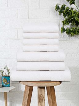 MULBERRY LIVING - Terry Luxe 550 Gsm - Bath, 2-Hand, 4-Face Terry Towels - White