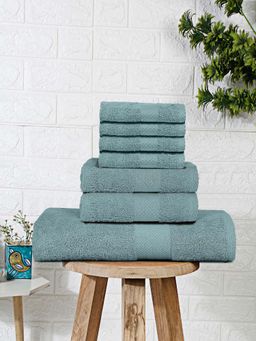 MULBERRY LIVING - Terry Luxe 550 Gsm - Bath, 2-Hand, 4-Face Terry Towels - Aqua
