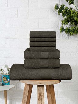MULBERRY LIVING - Terry Luxe 550 Gsm - Bath, 2-Hand, 4-Face Terry Towels - Charcoal Grey