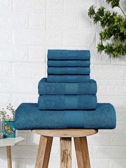 MULBERRY LIVING - Terry Luxe 550 Gsm - Bath, 2-Hand, 4-Face Terry Towels - Ocean Blue
