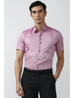 Peter England - Men Pink Slim Fit Formal Shirt