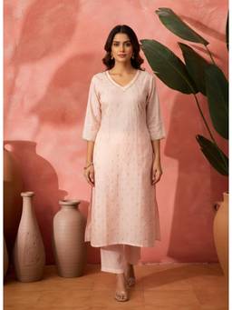 Gahan - Womens Designer Embellished Silk blend Kurta and Pant