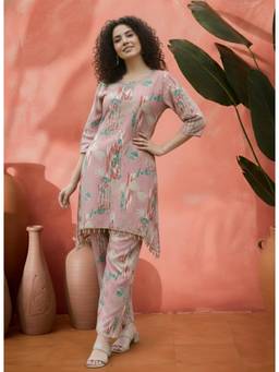 Gahan - Womens Designer Embellished Printed Casual Co-Ord Set