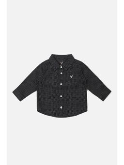Allen Solly - Boys Black Regular Fit Print Casual Shirt (2-3 Years)