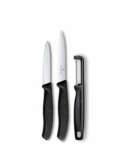 Victorinox - Swiss Classic Black Cutlery Sets Knives & Peeler