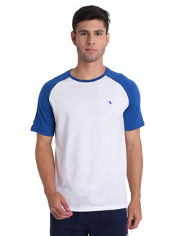 AM SWAN - Mens Solid-plain White T-shirt
