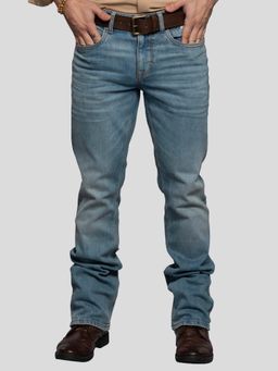 ROOKIES - Light Blue 5 Pocket Mid Rise Loose Straight Jeans (RJ5959)