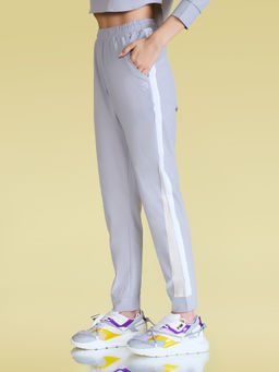 Kica - Max Dry Pants With Colorblock Side Panel And Pockets For Everyday Essentials Grey