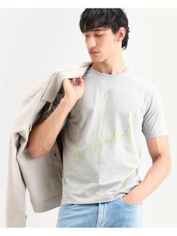 Rare Rabbit - Regular Fit Signature Graphic Print T Shirt