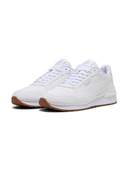 Puma - Unisex White Leather Sneakers