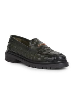 Hush Puppies - Women Olive Block Loafers
