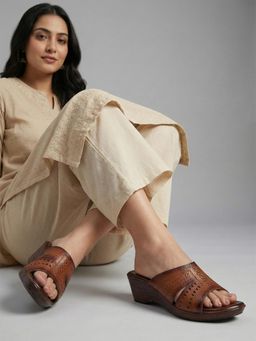 Dollphin - Women Brown Wedges Heels
