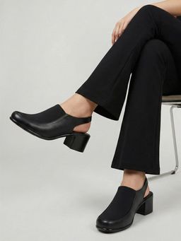 Dollphin - Women Black Block Heels