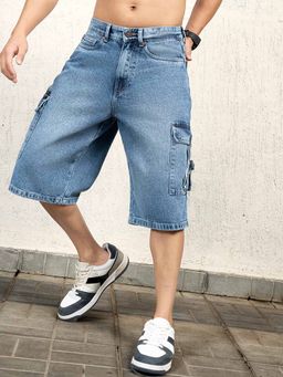 Hubberholme - Men Regular Washed Mid-Rise Shorts