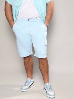 Instafab Plus - Men's Light Blue Cargo Shorts