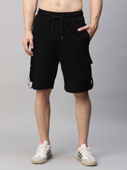 PRONK - Men's Cargo Shorts - Black