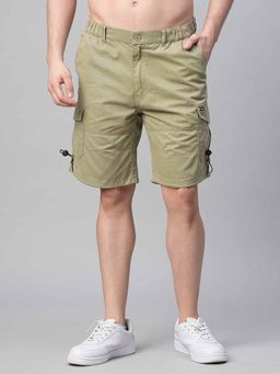 PRONK - Men's Woven Shorts - Olive Green