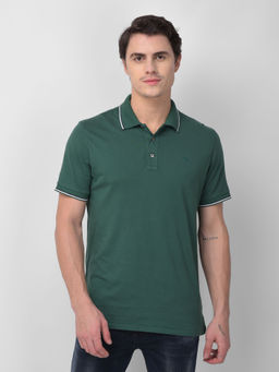 WOODS - Green Polo T-shirt