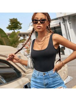 Outzidr - Womens Black Sleeveless Tank Top