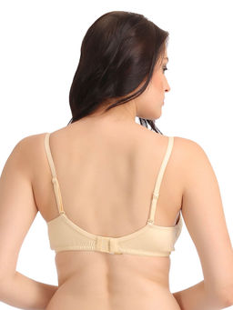 Clovia - Cotton Solid Non-Padded Full Cup Wire Free Everyday Bra - Beige
