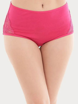 Clovia - Cotton Spandex High waist Outer elastic Hipster Panty