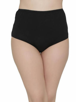 Clovia - Cotton High Waist Maternity Hipster - Black