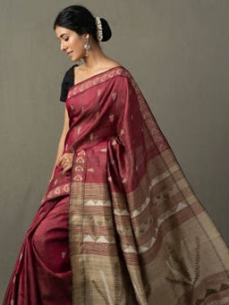 Fabindia - Silk Matka Jamdani Sari