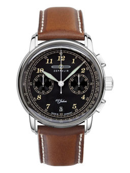 Zeppelin - 100 Years of ED 2 Chronograph Date Analog Black Dial Mens Watch-76743