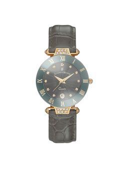 Jacques Du Manior - Coupole Fashion Swiss Made Analogue Grey Round Dial Womens Watch- Rcp.97