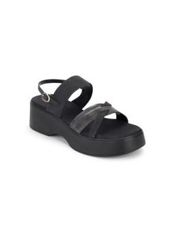 Marc Loire - Women Solid Black Platform Sandals