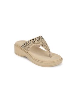 Marc Loire - Women Embellished Beige Sandals