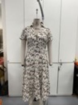 Twenty Dresses by Nykaa Fashion - Taupe Collared Button Down Tiered Midi Dress With Belt