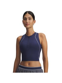 Under Armour - Women's Halo Run Sleeveless Crop Tank-Blue