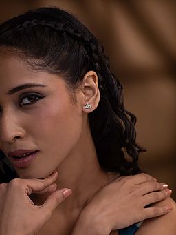 Shaya by CaratLane - Rooh Stud Earrings in 925 Silver