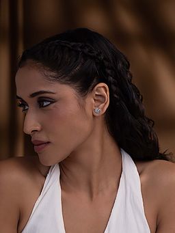 Shaya by CaratLane - Laya Stud Earrings in 925 Silver